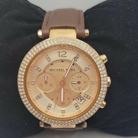 Michael Kors Parker MK5538 Womens Stainless Steel Analog Dial Quartz Watch AM692 - Picture 1 of 11